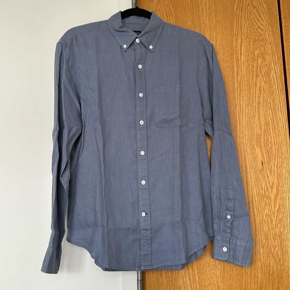 Club Monaco Linen Button Down